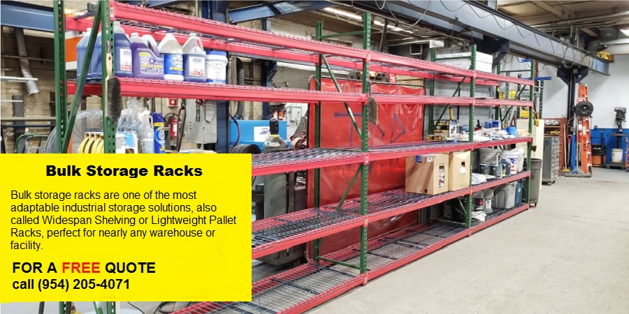  Bulk storage racks are one of the most adaptable industrial storage rack solutions offered. 