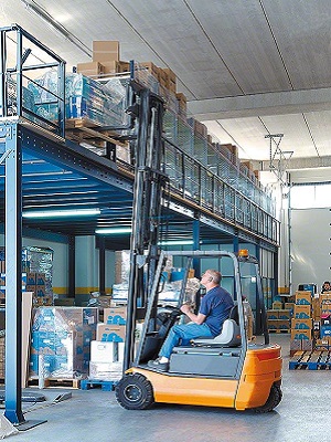 Warehouse Mezzanine Storage System