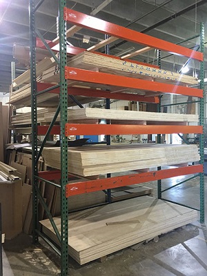 Warehouse Racks Designed for Storing Wood