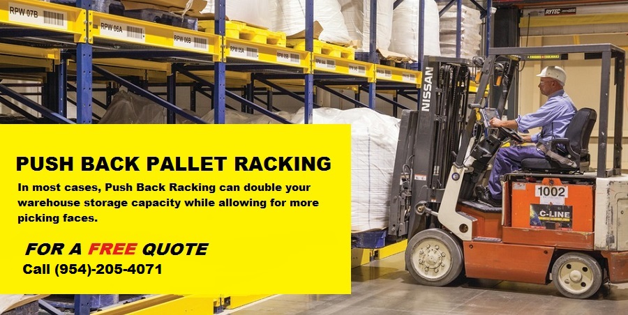 Push Back Pallet Racking System